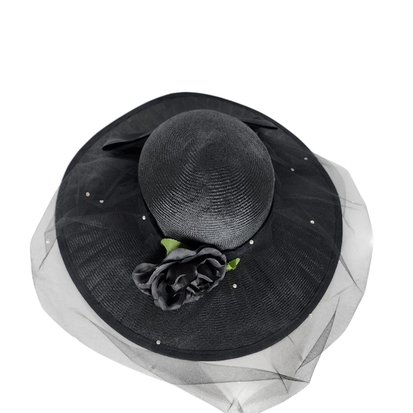 MR. CHARLES STATEMENT HAT WITH MESH VEIL - Picture 4 of 9